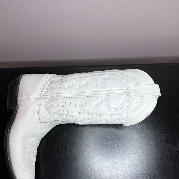 Vittorio Ricci White Cowgirl Boots 6M - Picture 9 of 16